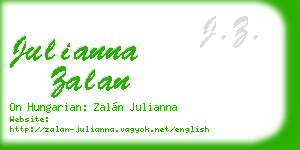julianna zalan business card